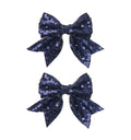3-inch Sequined Bow Hair Clips For Baby Girls, Kids and Young Women Birthday by Koolgil