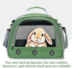 Bird Carrier Travel Cage with Perch, Food Bowl, Pet Backpack, Parrot Carrier - Image 7
