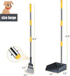 Niubya Pooper Scooper for Dogs, Metal Poop Scooper Tray and Rake Set - Image 3