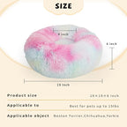 nononfish Puppy Bed for Calming Dog 19Inches Peach Anti-Anxiety Donut Bed for - Image 5