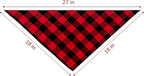 Ptzizi Funny Red Plaid Happy Birthday Mom Dog Printed Triangle Bandana - Image 7