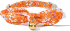 2 Pack Cotton Cat Collar, Removable Bowtie, Floral Pattern, Safety Breakaway - Image 2