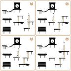 NUNU LAB 14-in-1 Cat Wall Shelves Set, Wall-Mounted Cat Climber - Image 5