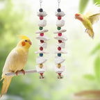 2 Pack Bird Toys with Cuttlebone, Parakeet Toys, Bird Beak Grinding Stone - Image 5