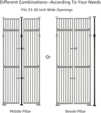 unipaws 86" High Extra Tall Cat Gate, Auto Closing and No Drilling Safety Gate - Image 6