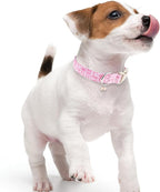 Faygarsle Cute Pink Bow Pattern Dog Collar - Image 6