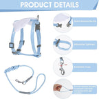 TIESOME Cat Harness and Leash Set, Adjustable Gradient Kitten Harness Escape - Image 3