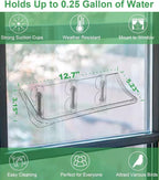 Clear Window Mounted Bird Feeder Bath - Image 3