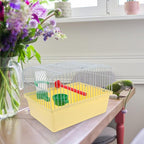 Portable Bird Cage with Waterer Food Box and Perch Lightweight Spacious Travel - Image 5