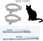 Breakaway Cat Collar with Bell, Safety Buckle Kitten Collar, Elastic Strech - Image 5