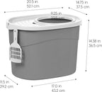 IRIS USA Top Entry Cat Litter Box, Large Enclosed - Image 2
