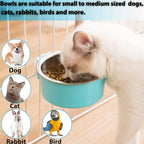 2 Pieces Crate Dog Bowl, Removable Stainless Steel Pet Kennel Hanging Food - Image 3