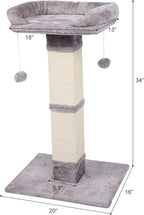 34" Tall Cat Scratching Post - Image 2