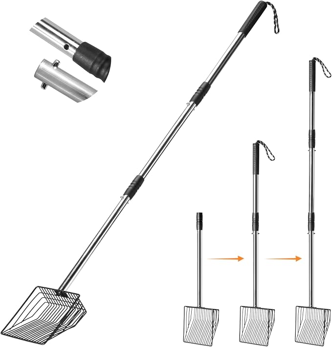 Cat Litter Scoop 43 inch Metal Litter Scooper by PETOCAT