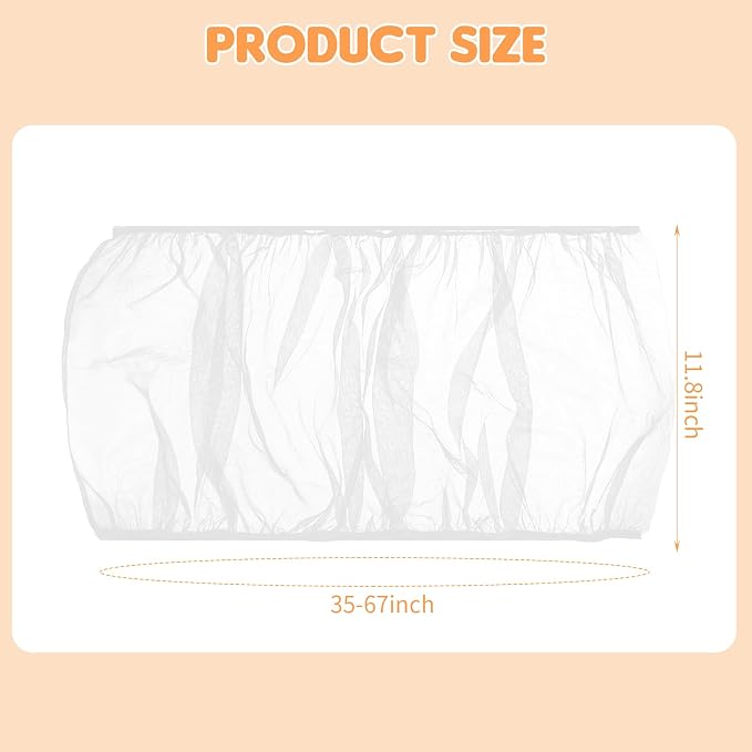Bird Cage Cover, Circumference 40-68 inches Bird Cage Seed Catcher, Adjustable - Image 2
