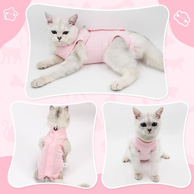Cat Recovery Suit for Abdominal Wounds or Skin Diseases, Cat Onesie for Cats - Image 5