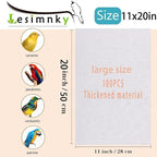 100pcs Bird Cage Liner Papers, 11×20in Big Size Disposable Non-Woven Cage Paper - Image 2