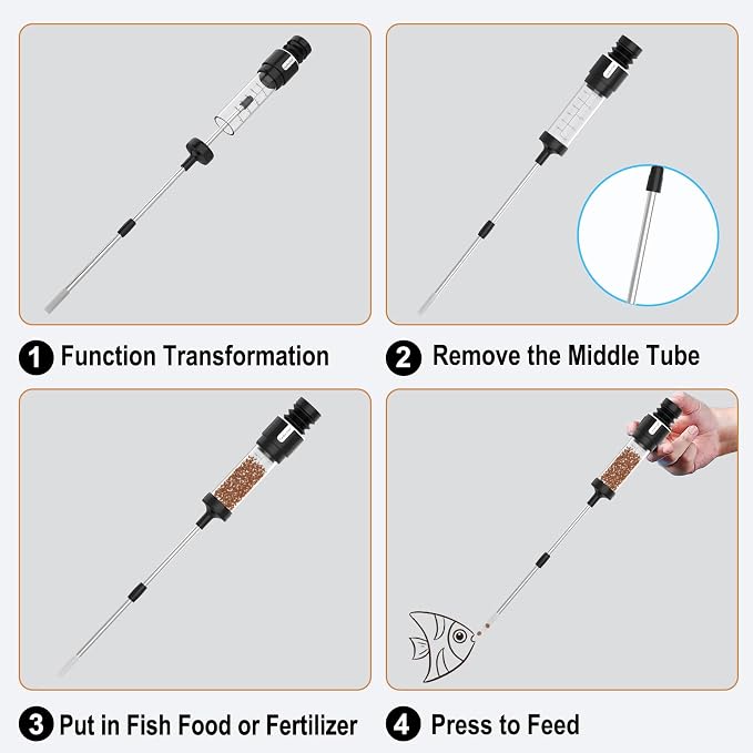 Carefree Fish Aquarium Precision Siphon Pipette Upgraded Turkey Baster Waste - Image 5