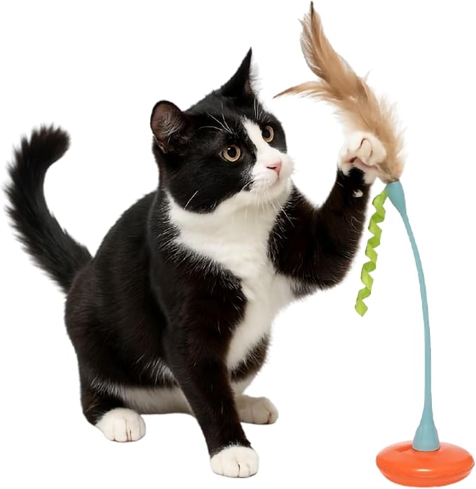 Petlinks Tippy Teaser Self Righting Feather Toy by Petlinks%C2%AE