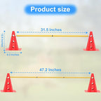 Dog Agility Training Hurdle Cone Set, Adjustable Dog Agility Equipment Obstacle - Image 5