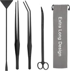 Aquarium Aquascape Tools Kit 15in, 4 in 1 Anti-Rust Aquatic Plant Aquascaping by LuxivLLC