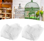 Alvinlite 2 Pieces Bird Cage Cover Seed Feather Catcher Birdcage Nylon Mesh Net - Image 4