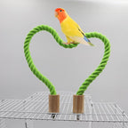 2 Pack Bird Rope Swing Chewing Toy, Hemp Perch Swing, Cage Standing Climbing - Image 4