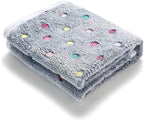 1 Pack 3 Blankets Super Soft Cute Dot Pattern Pet Blanket Flannel Throw - Image 3