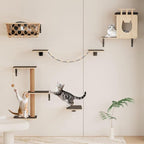 5-in-1 Cat Wall Shelves Set by Unknown