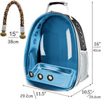 Bird Traval Carrier Cage, Polarized Tinted Blue Space Capsule Astronaut - Image 2