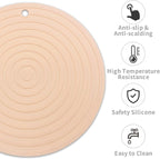 Fhiny 3PCS Silicone Pet Food Mat, 9.5" Round Waterproof Non-Slip Dog Cat Bowl - Image 2