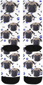 Custom Face Socks, Personalized Dog Lover Pet Photo Picture on Socks Unisex - Image 4