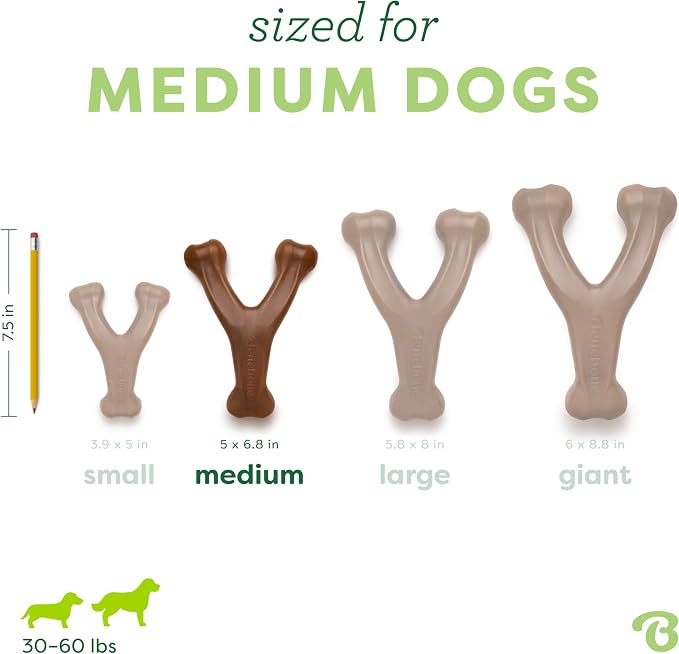 Benebone Peanut Butter Flavored Wishbone Chew Toy - Image 4