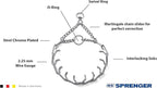 Herm Sprenger Prong Dog Training Collar Ultra-Plus Chrome Plated Steel Pet - Image 2