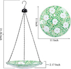 VCUTEKA Hanging Bird Bath, Glass Mosaic Bird Baths - Image 3