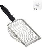 Cat Litter Scooper with Holder, Sturdy Litter Cleaner Corner Shovel, Stainless by Unknown