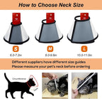 Vivifying Cat Cone, Adjustable Recovery Pet Cone, Lightweight Plastic - Image 4