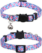 3 Pack Cat Collar Floral with Bell Breakaway Adjustable Flower - Image 6