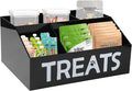Dog Treat Organizer, 4 Compartments Dog Treat Station, Trapezoid Dog Treat by Brabtod