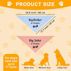 2 Pack Dog Bandana Pregnancy Announcement, Big Brother Sister in Training - Image 2