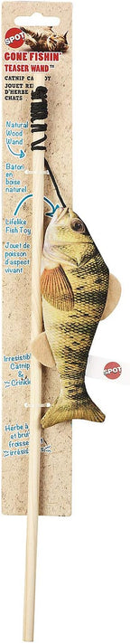 SPOT Fanatic Fish Teaser Wand for Cats – Realistic Fish Cat Toy - Image 3