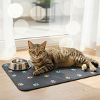 Cat Food Mat Absorbent Dog Mat for Food and Water Non Slip Quick Dry Dog Bowl - Image 2
