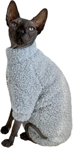 Sphynx Cat Clothes Hairless Cat Super Soft Warm Fleece T Shirt Elastic Winter - Image 4