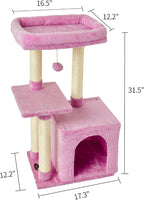 FISH&NAP Cute Cat Tree Kitten Cat Tower - Image 6