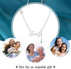 Personalized Cute Dog Cat Paw Name Necklace Forever Love Custom Heart Pendant - Image 7