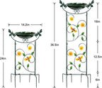 HONGLAND 36.5" Metal Bird Bath - Image 2
