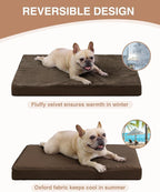 KSIIA Orthopedic Dog Bed Crate Waterproof Pet Mats - Image 4