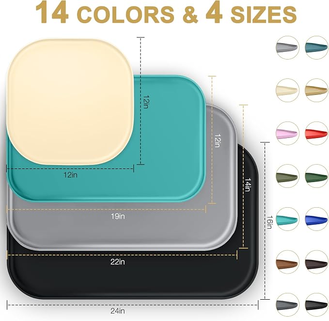 Silicone Pet Feeding Mat with Raised Edge - Image 2