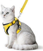 PUPTECK Cat Harness and Leash Set Escape Proof Reflective Cat Walking Harness by PUPTECK
