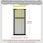 Lumizone Extra Tall Pet Gate 55.12" High Pressure Mounted 30.12"-34.05" Extra - Image 2